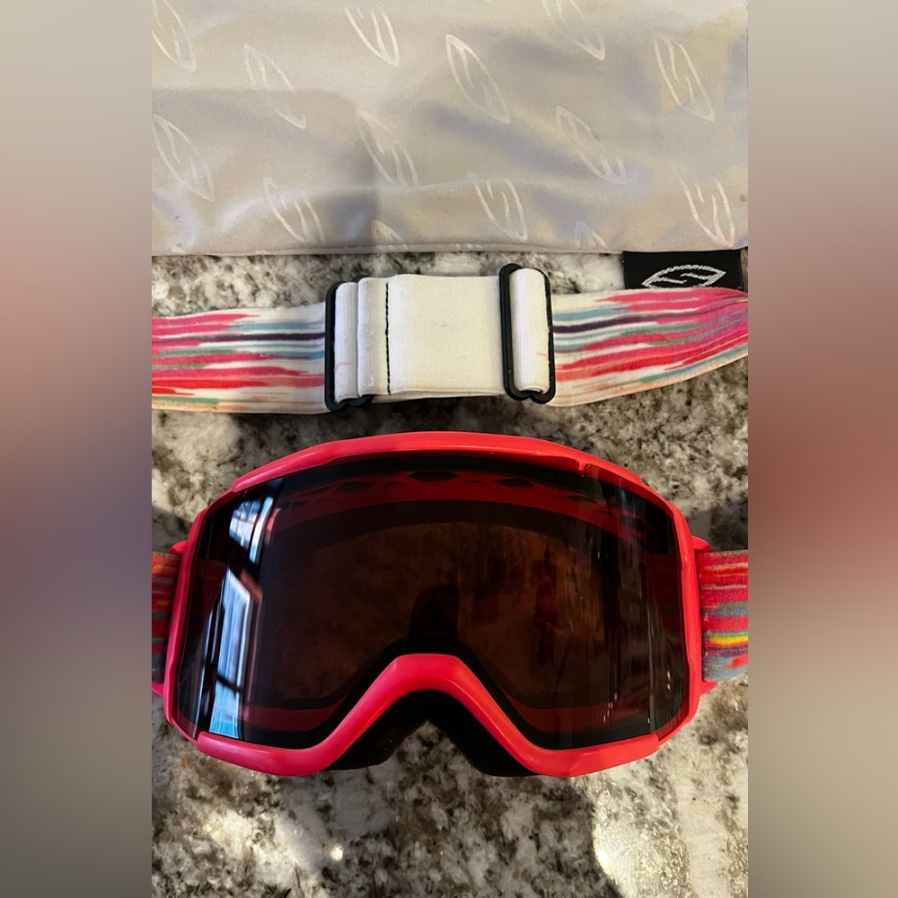 Smith Youth Pink Ski Goggles